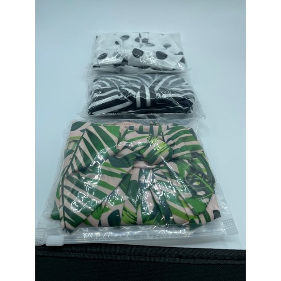 Shower Cap - 3 Pack Reusable Shower Cap for Women Elastic Shower Hats Washable - Picture 3 of 6